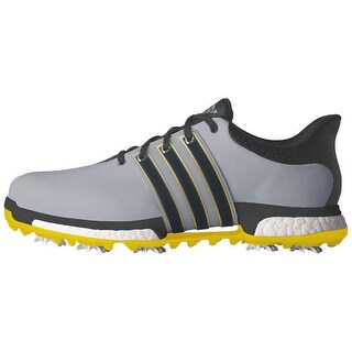 Adidas Men\u0027s Tour 360 Boost Light Onix/Bold Onix/Vivid Yellow Golf Shoes Q44845